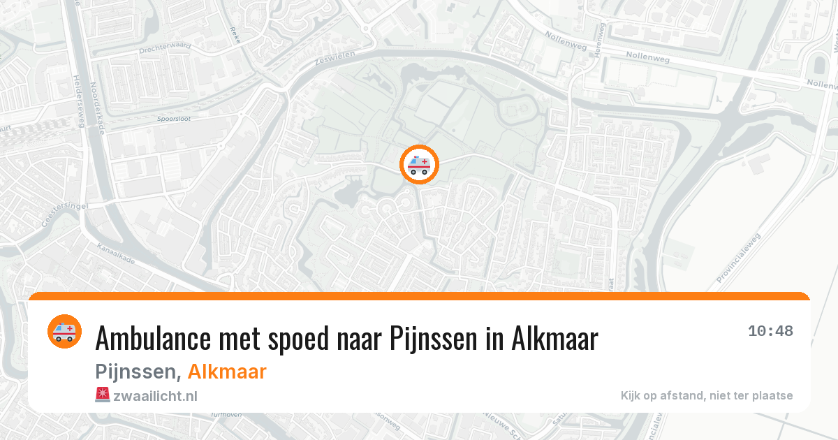 Ambulance met spoed naar Pijnssen in Alkmaar — 29 mei 2026