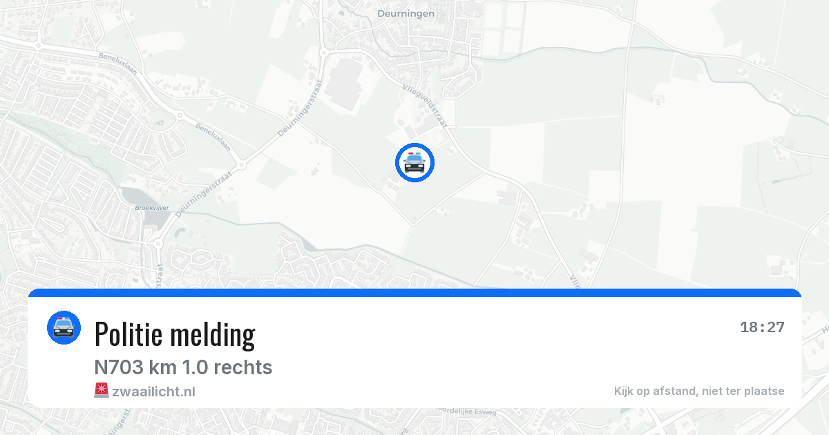 Politie melding — 6 mei 2026