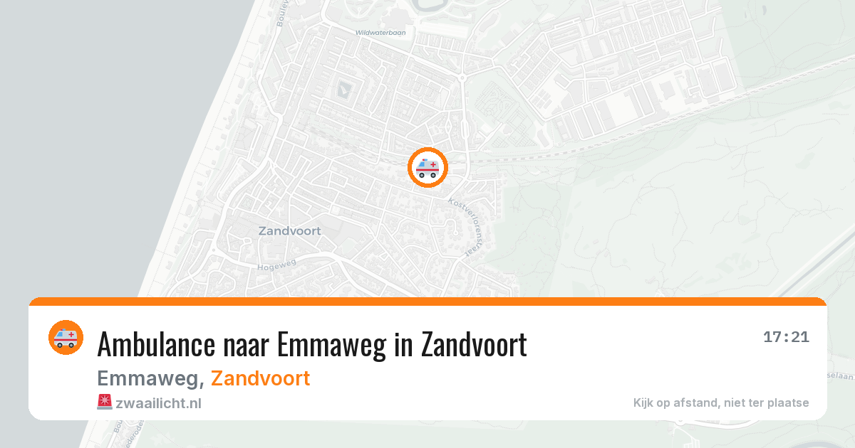 Ambulance naar Emmaweg in Zandvoort — 17 jul 2026