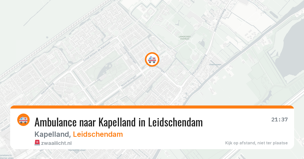 Ambulance naar Kapelland in Leidschendam — 2 aug 2026