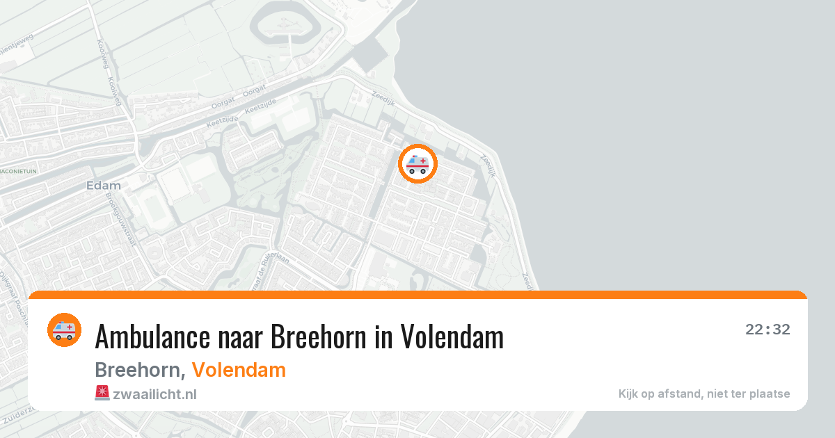 Ambulance naar Breehorn in Volendam — 11 jul 2026
