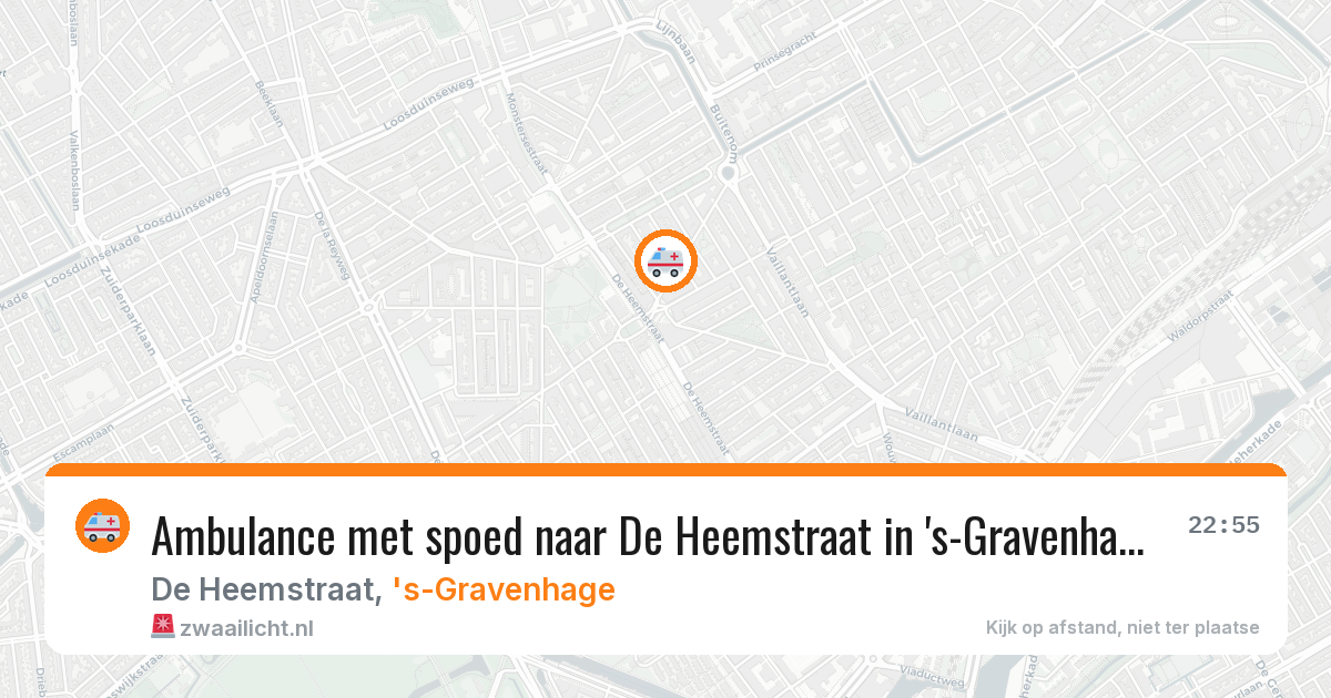 Ambulance met spoed naar De Heemstraat in 's-Gravenhage — 4 jul 2026