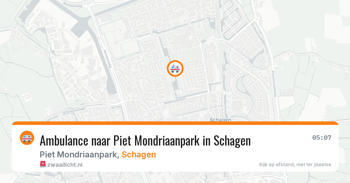 Ambulance naar Piet Mondriaanpark in Schagen — 22 jun 2026