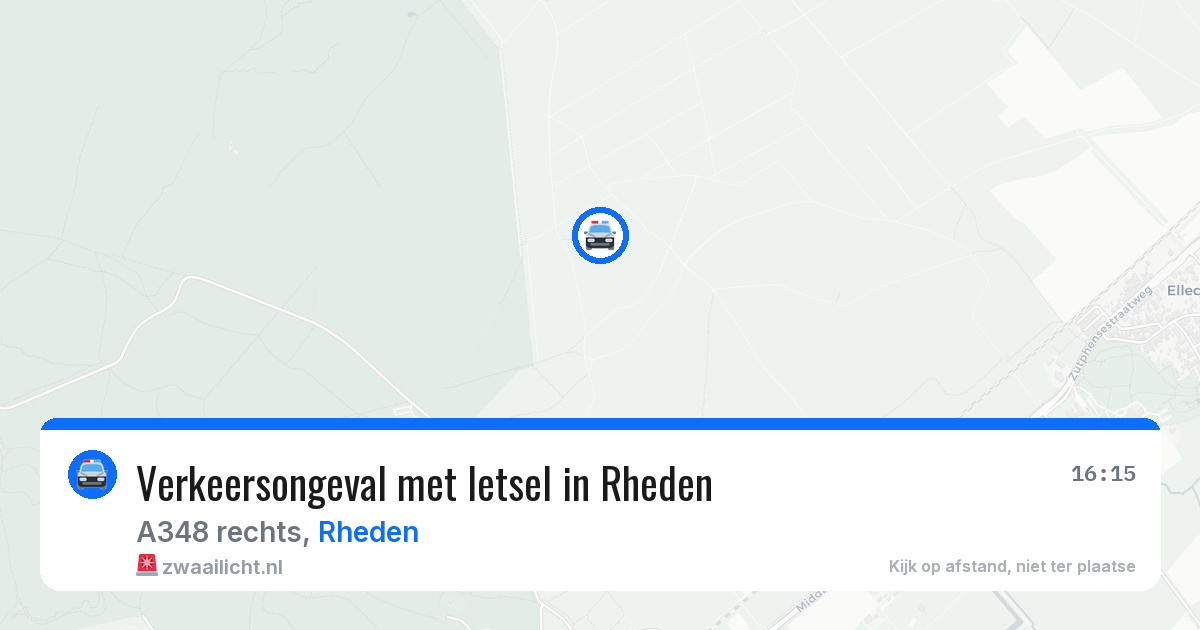 Verkeersongeval met letsel in Rheden — 14 feb 2026