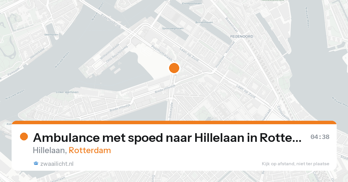 Ambulance met spoed naar Hillelaan in Rotterdam — 8 feb 2026