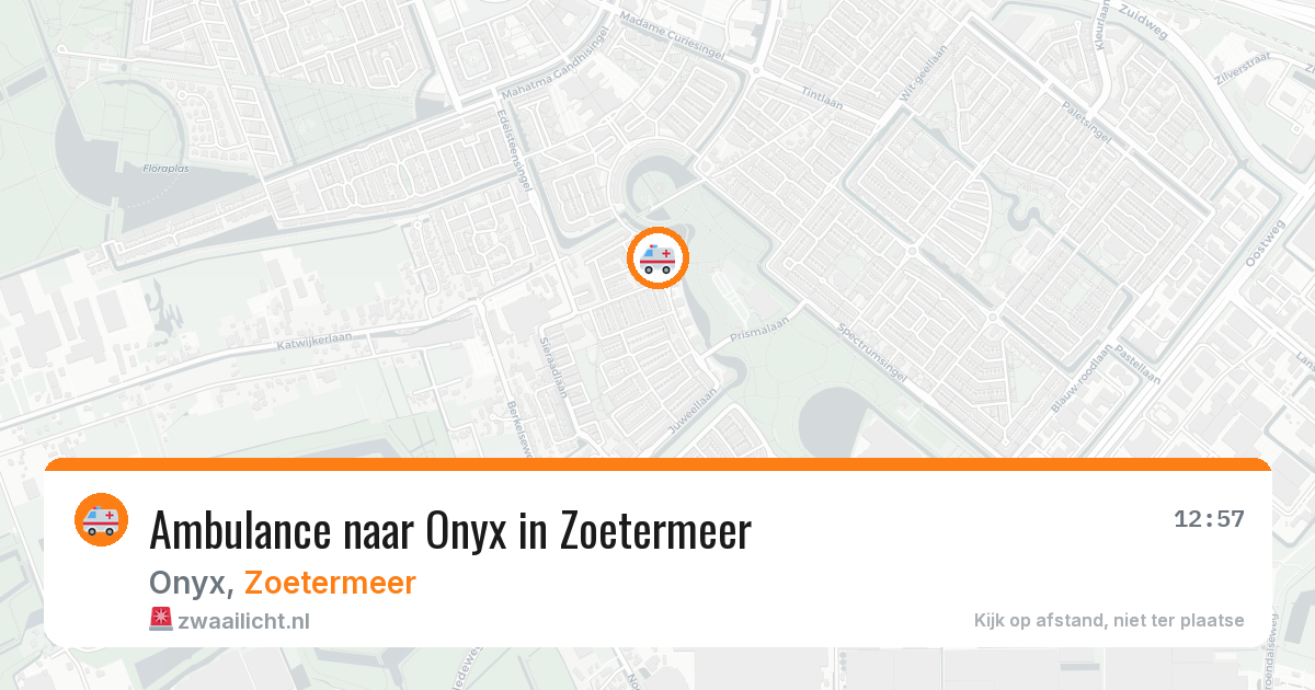 Ambulance naar Onyx in Zoetermeer — 1 jun 2026