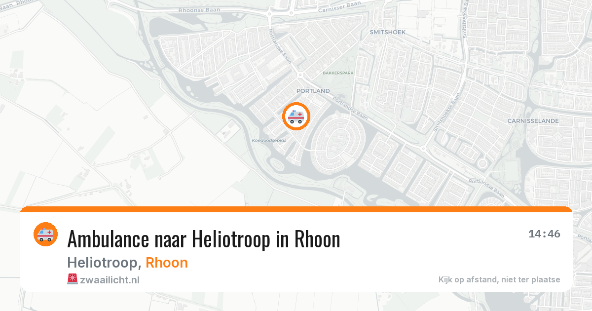 Ambulance naar Heliotroop in Rhoon — 17 mei 2026