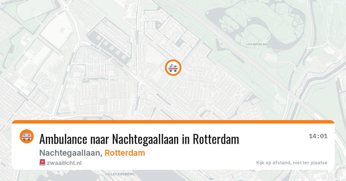 Ambulance naar Nachtegaallaan in Rotterdam — 6 mrt 2026
