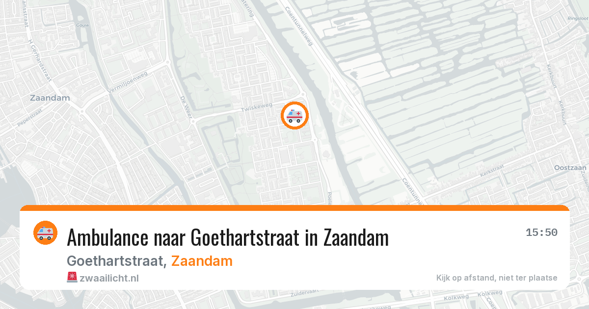 Ambulance naar Goethartstraat in Zaandam — 26 jul 2026
