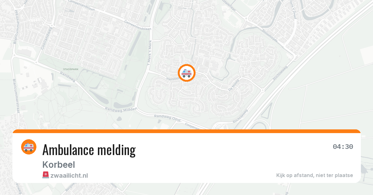 Ambulance melding — 28 apr 2026