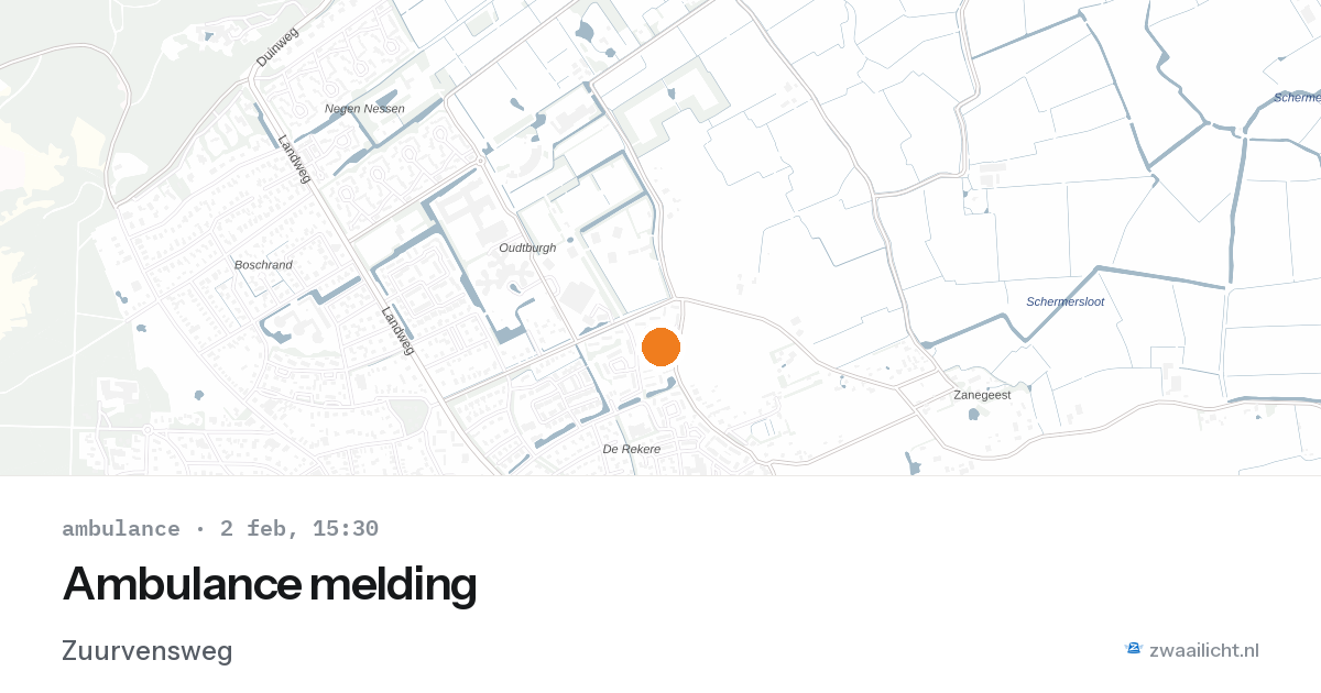 Ambulance melding — 2 feb 2026