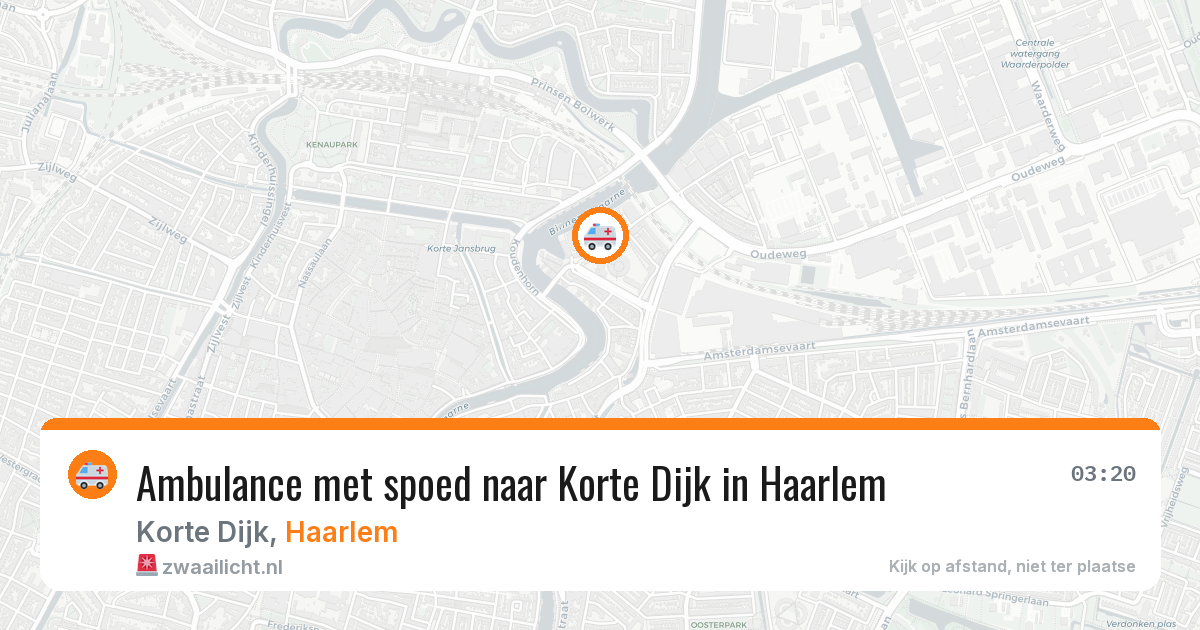 Ambulance met spoed naar Korte Dijk in Haarlem — 9 jun 2026