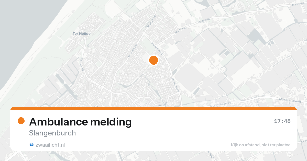 Ambulance melding — 17 mei 2026