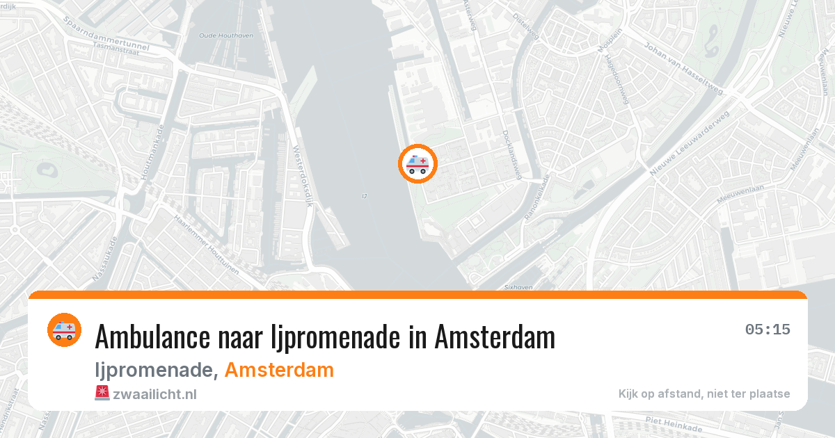 Ambulance naar Ijpromenade in Amsterdam — 11 apr 2026