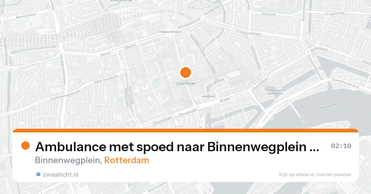 Ambulance met spoed naar Binnenwegplein in Rotterdam — 8 feb 2026
