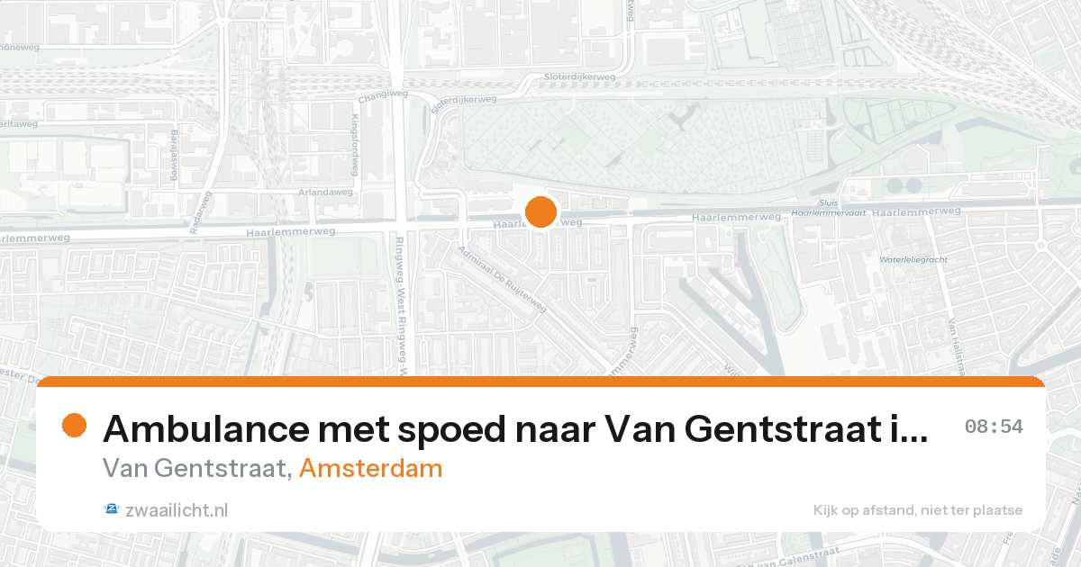 Ambulance met spoed naar Van Gentstraat in Amsterdam — 8 feb 2026