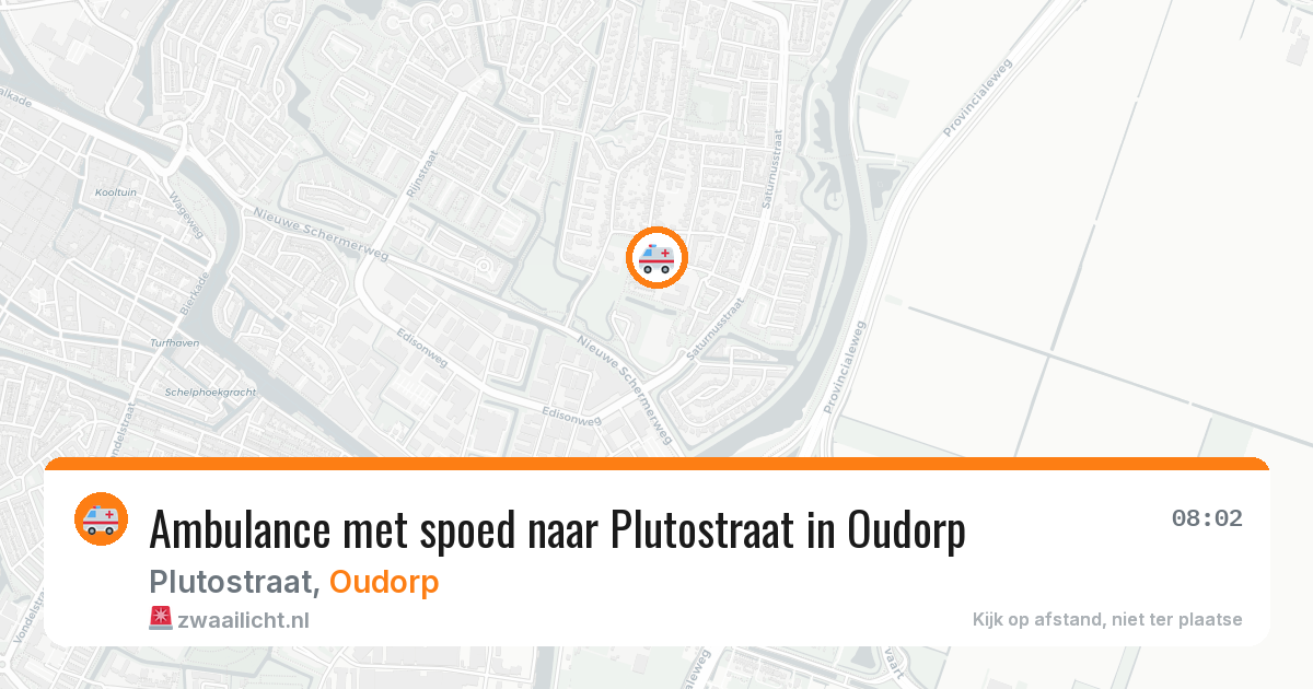 Ambulance met spoed naar Plutostraat in Oudorp — 7 mei 2026