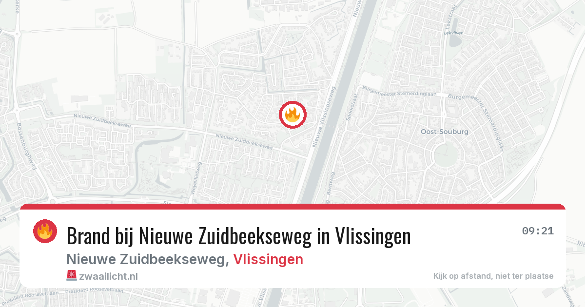 Brand bij Nieuwe Zuidbeekseweg in Vlissingen — 2 aug 2026