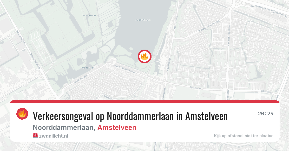 Verkeersongeval op Noorddammerlaan in Amstelveen — 31 mei 2026