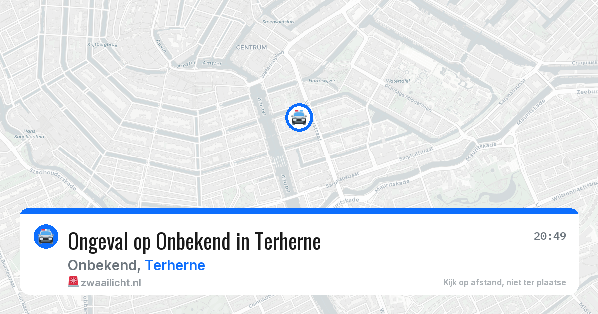 Ongeval op Onbekend in Terherne — 15 jul 2026