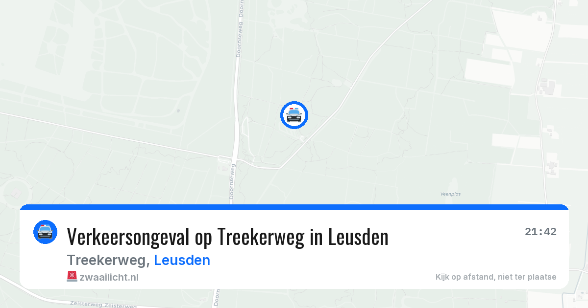 Verkeersongeval op Treekerweg in Leusden — 23 apr 2026
