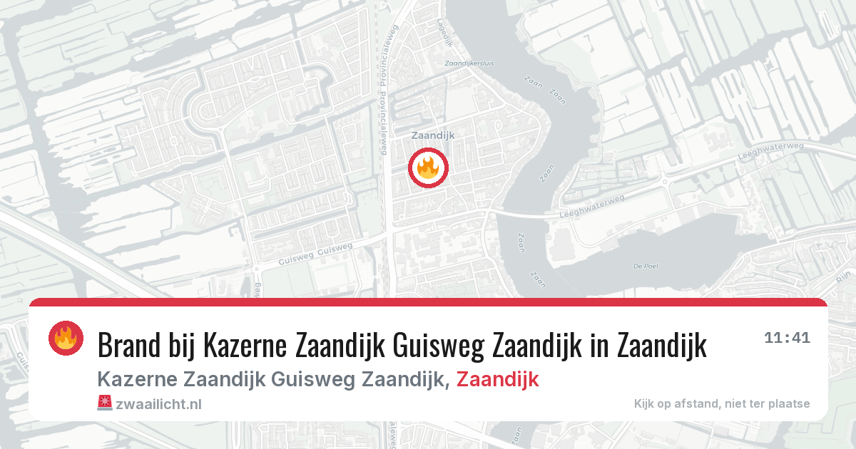 Brand bij Kazerne Zaandijk Guisweg Zaandijk in Zaandijk — 26 mrt 2026