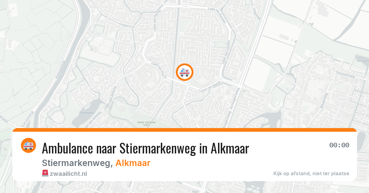 Ambulance naar Stiermarkenweg in Alkmaar — 9 aug 2026