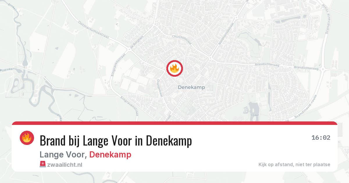 Brand bij Lange Voor in Denekamp — 5 jul 2026