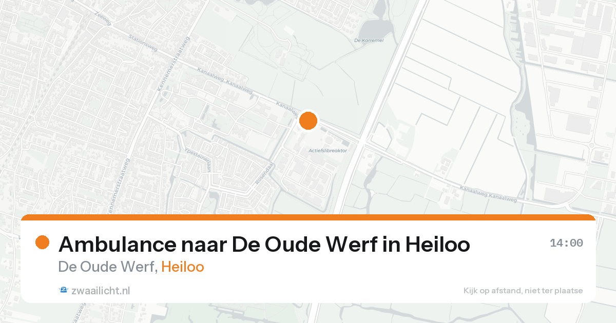 Ambulance naar De Oude Werf in Heiloo — 18 aug 2026