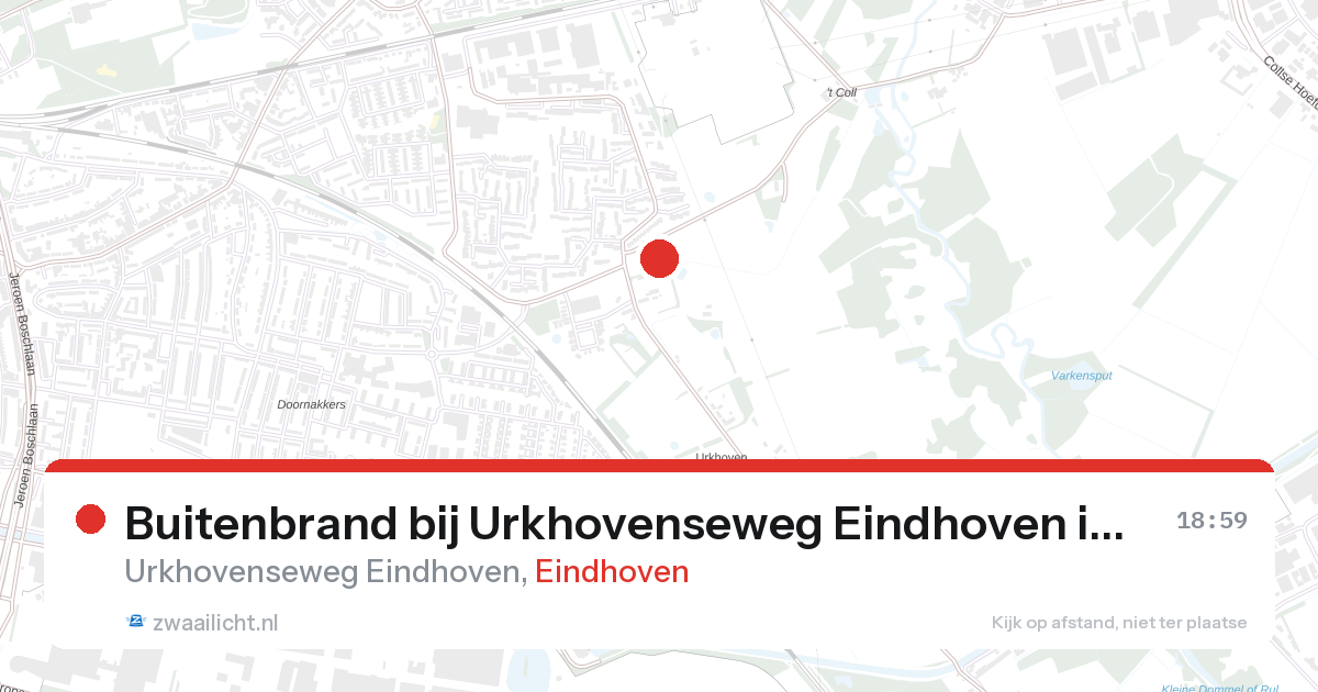 Buitenbrand bij Urkhovenseweg Eindhoven in Eindhoven — 27 aug 2026