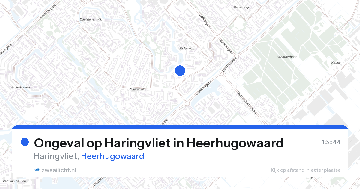 Ongeval op Haringvliet in Heerhugowaard — 27 aug 2026