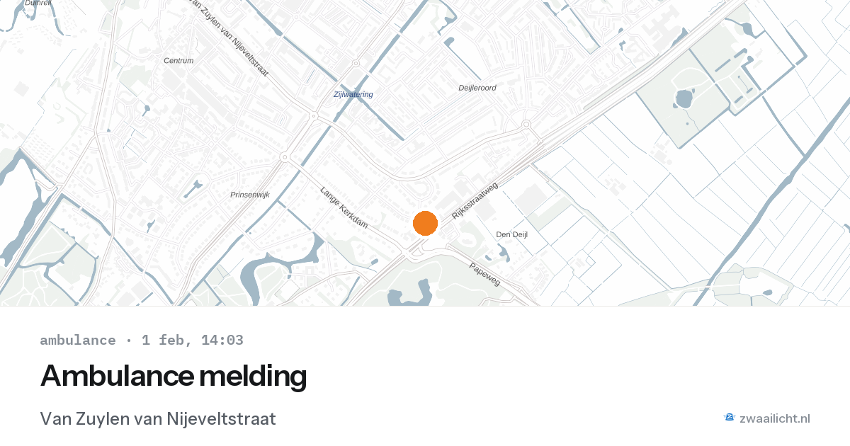 Ambulance melding — 1 feb 2026