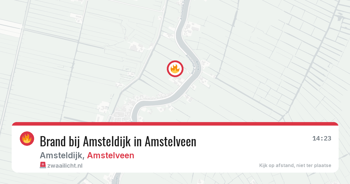 Brand bij Amsteldijk in Amstelveen — 27 mei 2026