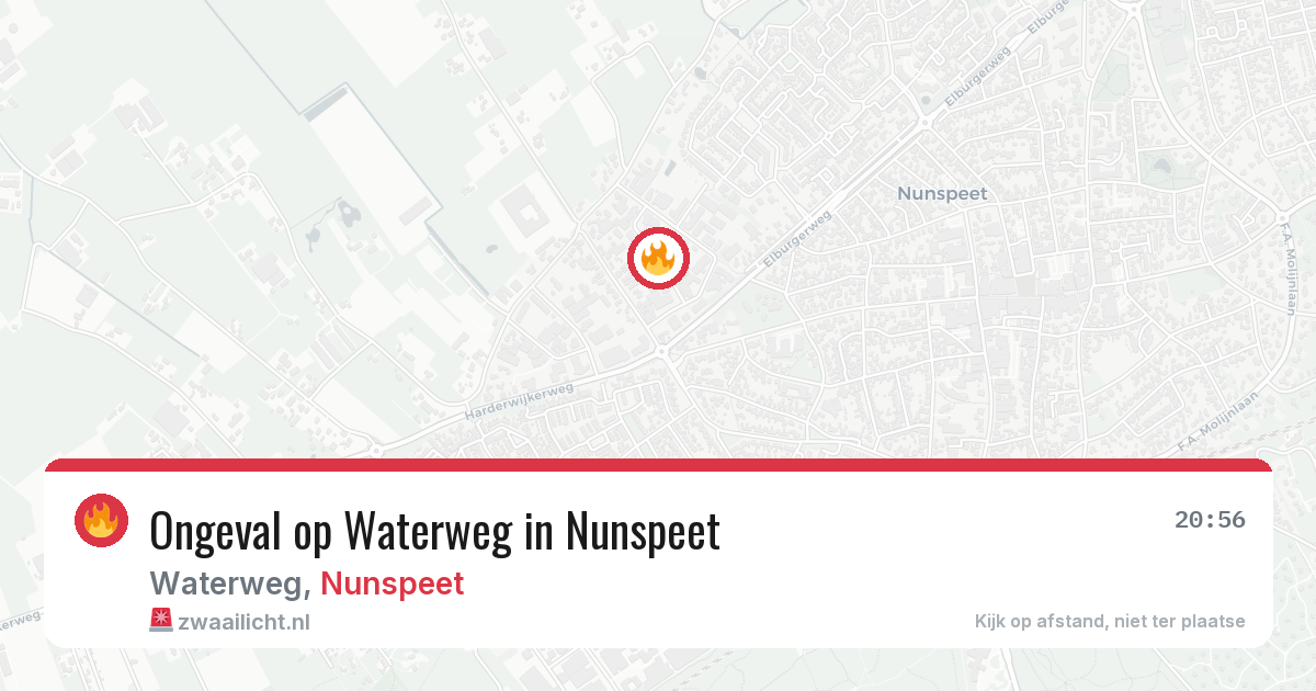 Ongeval op Waterweg in Nunspeet — 7 apr 2026