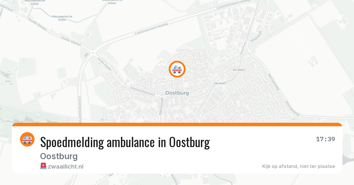 Spoedmelding ambulance in Oostburg — 21 mei 2026