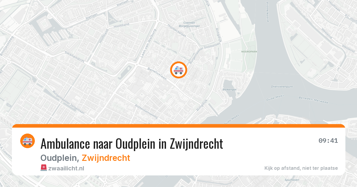 Ambulance naar Oudplein in Zwijndrecht — 28 mei 2026