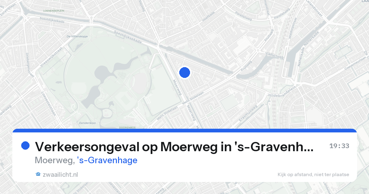 Verkeersongeval op Moerweg in 's-Gravenhage — 22 aug 2026