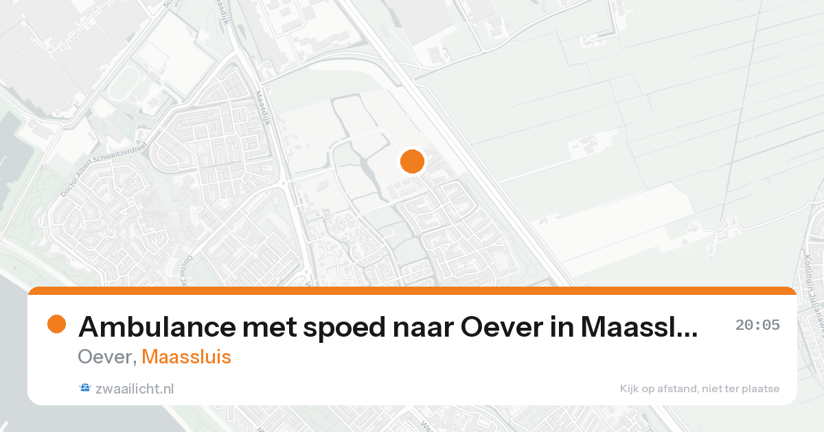 Ambulance met spoed naar Oever in Maassluis — 31 jan 2026