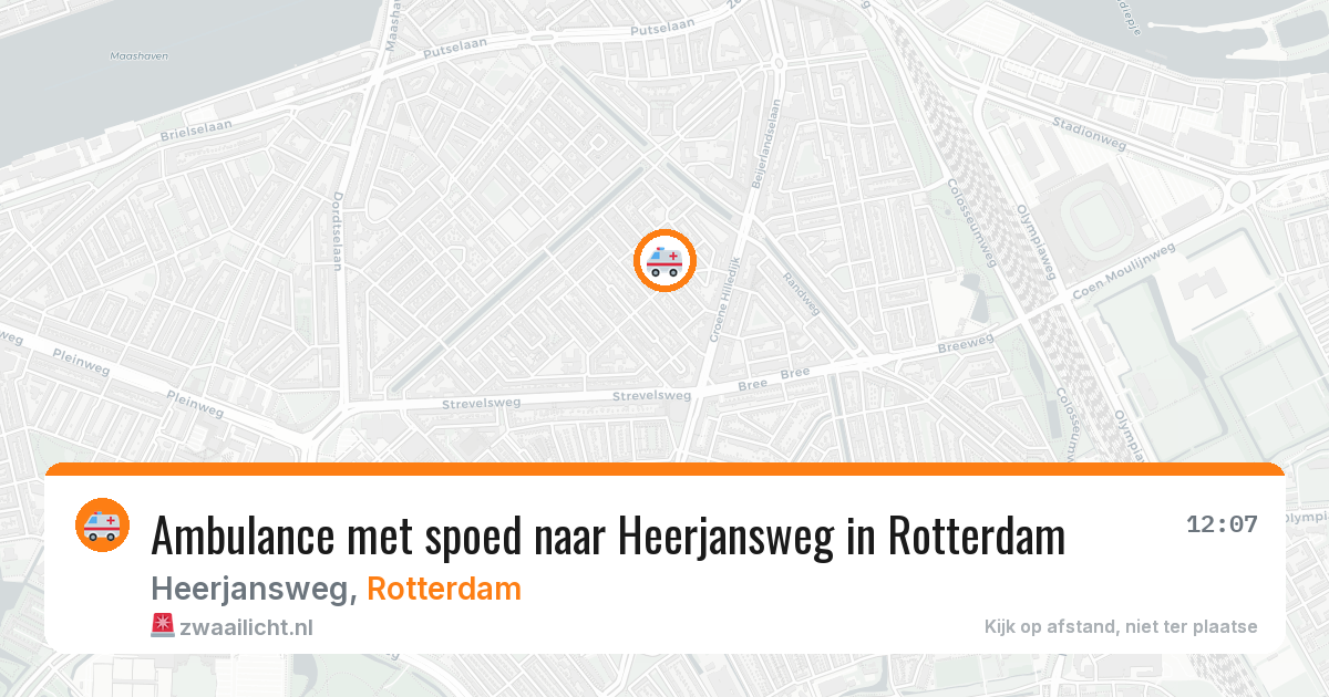Ambulance met spoed naar Heerjansweg in Rotterdam — 29 jan 2026