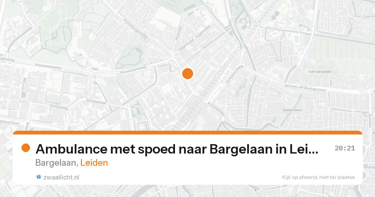 Ambulance met spoed naar Bargelaan in Leiden — 30 apr 2026