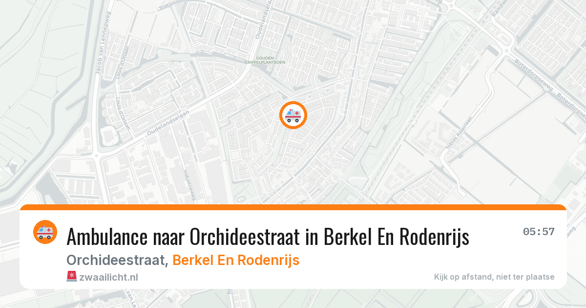 Ambulance naar Orchideestraat in Berkel En Rodenrijs — 9 feb 2026