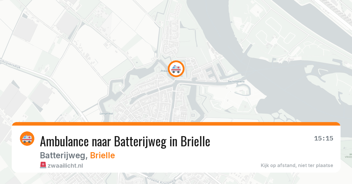 Ambulance naar Batterijweg in Brielle — 4 mei 2026