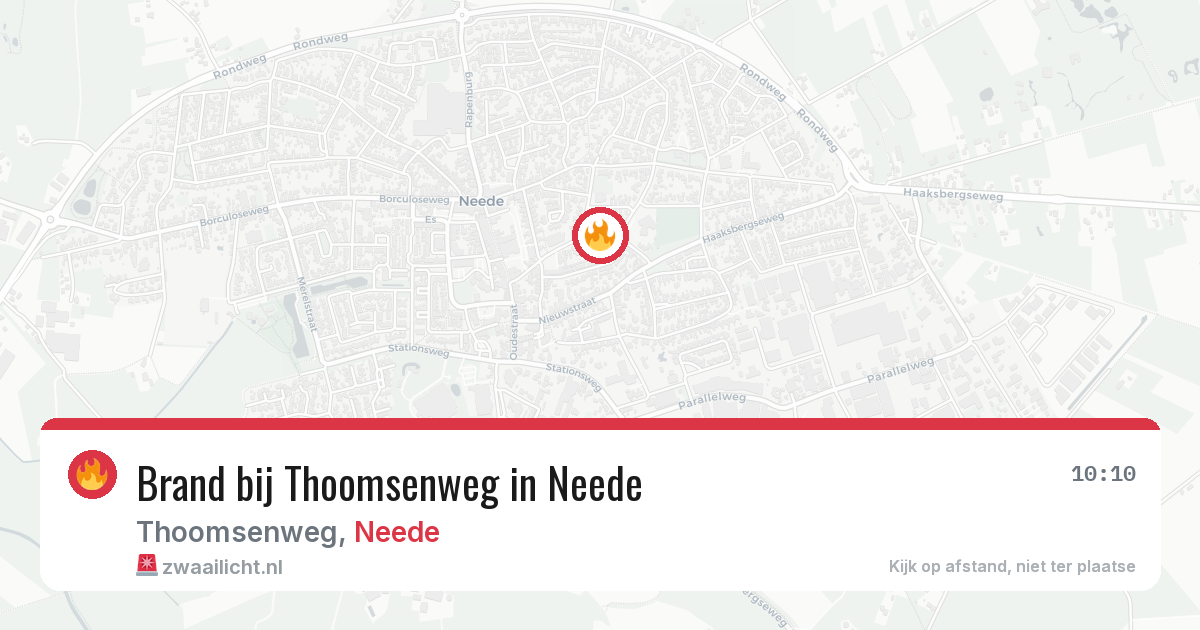 Brand bij Thoomsenweg in Neede — 15 jun 2026