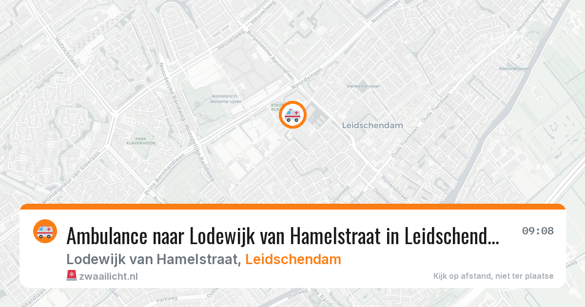 Ambulance naar Lodewijk van Hamelstraat in Leidschendam — 10 mrt 2026