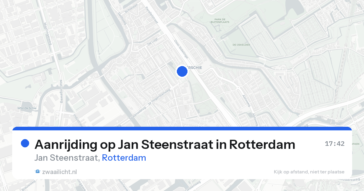 Aanrijding op Jan Steenstraat in Rotterdam — 11 jul 2026