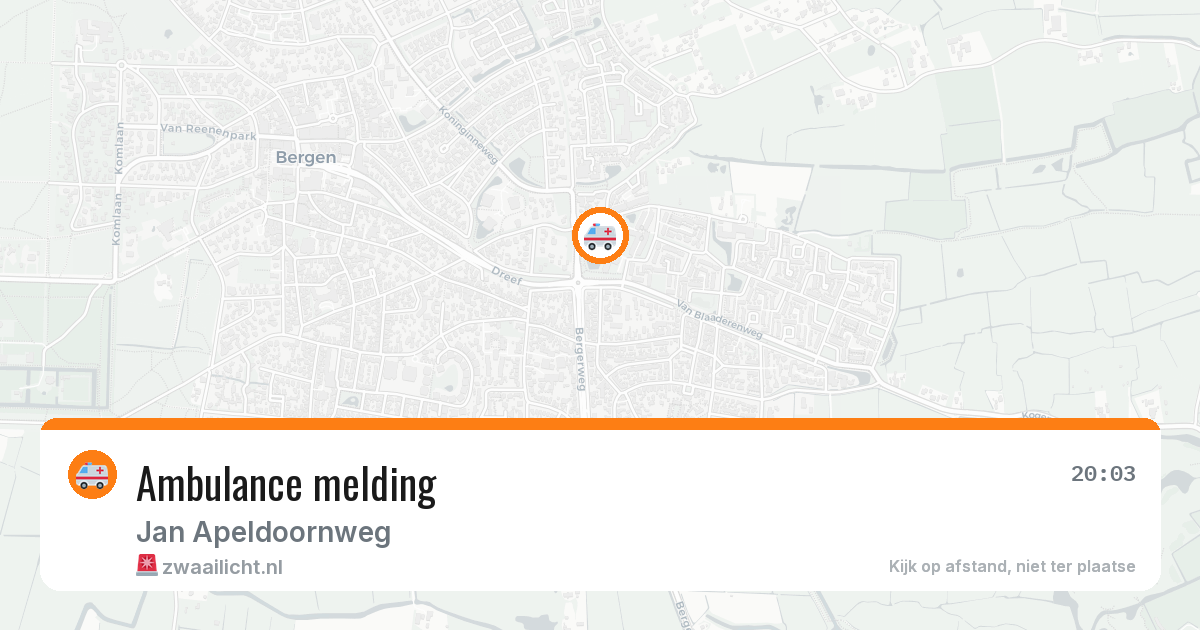 Ambulance melding — 18 jul 2026