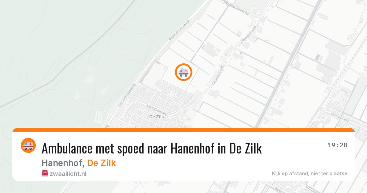 Ambulance met spoed naar Hanenhof in De Zilk — 30 mei 2026