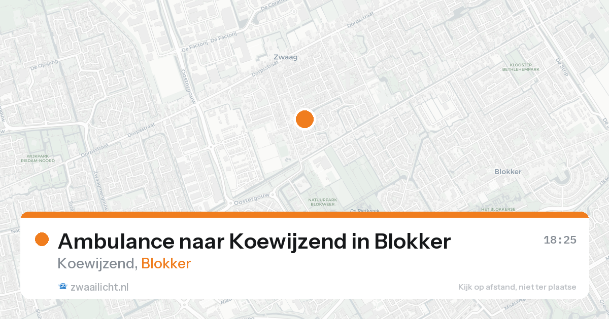 Ambulance naar Koewijzend in Blokker — 30 jan 2026