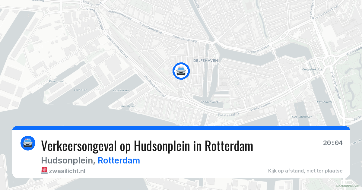 Verkeersongeval op Hudsonplein in Rotterdam — 29 mei 2026