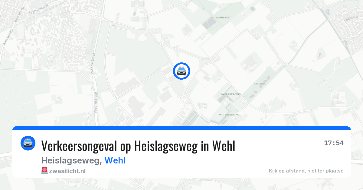 Verkeersongeval op Heislagseweg in Wehl — 10 apr 2026